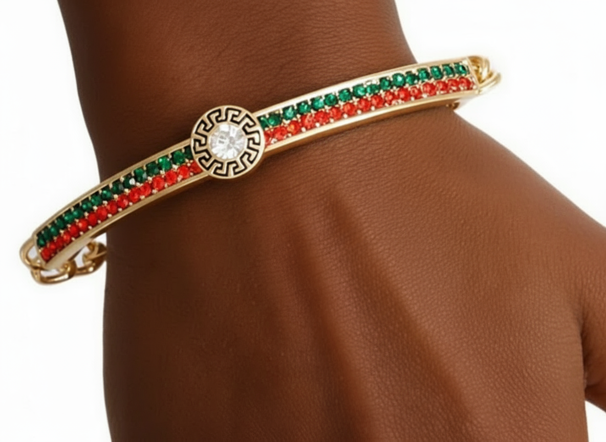 Two-Tone Stone Bracelet