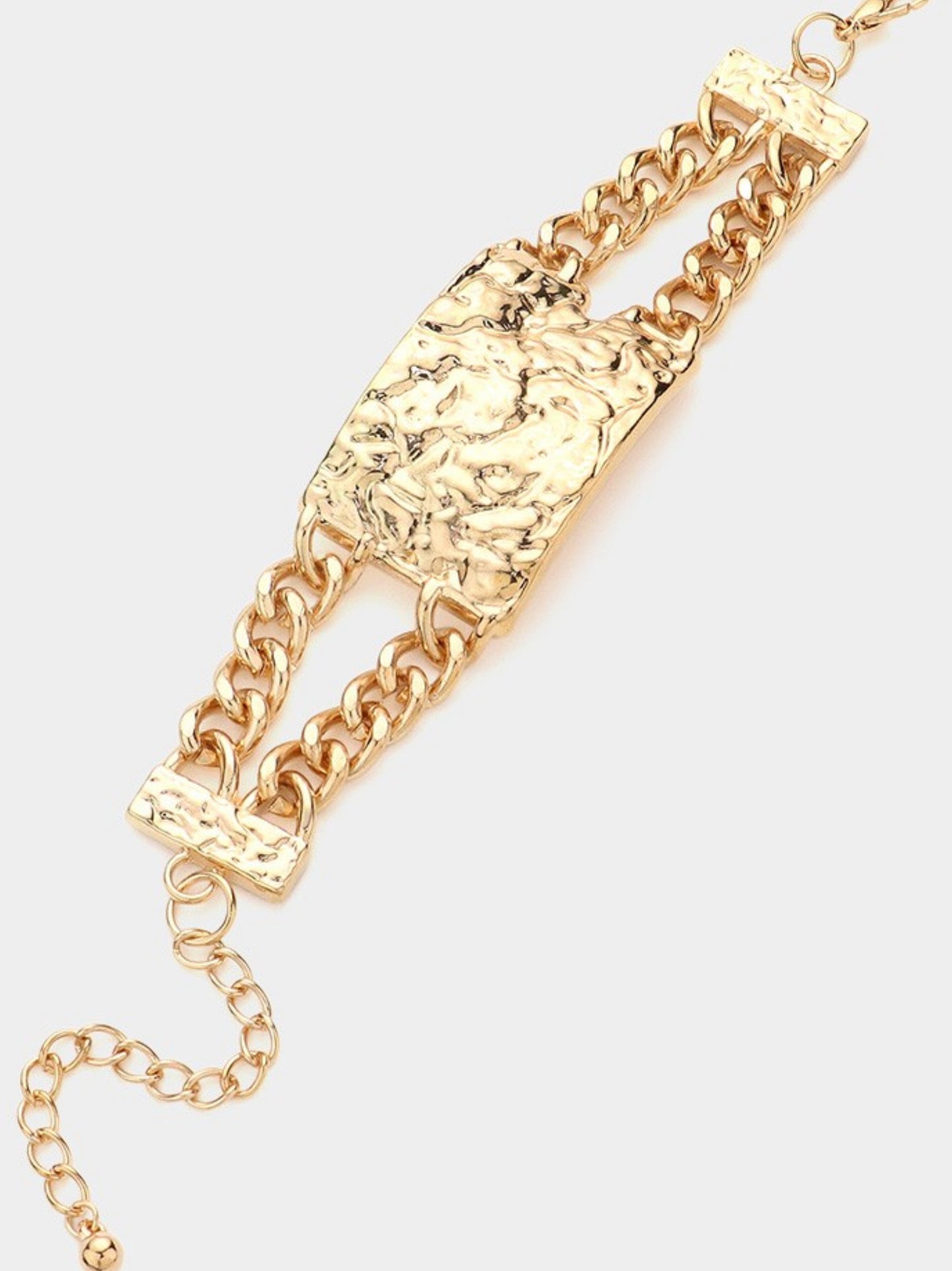 Hammered Gold Bracelet