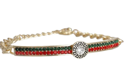 Two-Tone Stone Bracelet