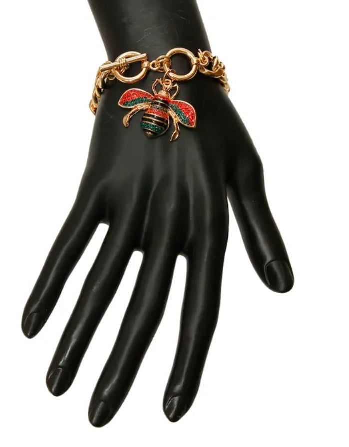 Chain Bracelet with butterfly Charm