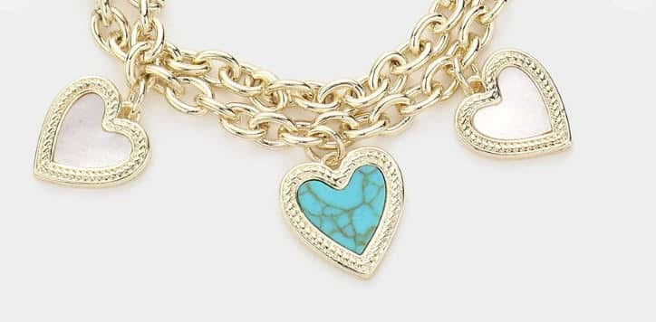 Heart Charm Bracelet